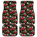 Australia Waratah Flannel Flower Car Mats Aussie Native Flowers Seamless Stylized - Aussie Hoodie