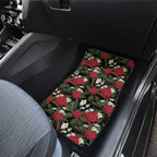 Australia Waratah Flannel Flower Car Mats Aussie Native Flowers Seamless Stylized - Aussie Hoodie