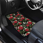 Australia Waratah Flannel Flower Car Mats Aussie Native Flowers Seamless Stylized - Aussie Hoodie