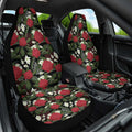 Australia Waratah Flannel Flower Car Seat Cover Aussie Native Flowers Seamless Stylized - Aussie Hoodie