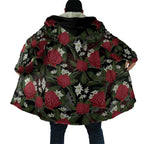 Australia Waratah Flannel Flower Cloak Aussie Native Flowers Seamless Stylized - Aussie Hoodie