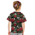 Australia Waratah Flannel Flower Kid T Shirt Aussie Native Flowers Seamless Stylized - Aussie Hoodie