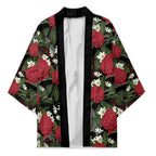 Australia Waratah Flannel Flower Kimono Aussie Native Flowers Seamless Stylized - Aussie Hoodie