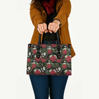 Australia Waratah Flannel Flower Leather Bag Aussie Native Flowers Seamless Stylized - Aussie Hoodie