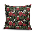 Australia Waratah Flannel Flower Pillow Cover Aussie Native Flowers Seamless Stylized - Aussie Hoodie