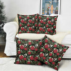 Australia Waratah Flannel Flower Pillow Cover Aussie Native Flowers Seamless Stylized - Aussie Hoodie
