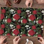 Australia Waratah Flannel Flower Puzzle Aussie Native Flowers Seamless Stylized - Aussie Hoodie
