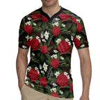 Australia Waratah Flannel Flower Rugby Jersey Aussie Native Flowers Seamless Stylized - Aussie Hoodie