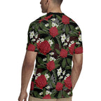 Australia Waratah Flannel Flower Rugby Jersey Aussie Native Flowers Seamless Stylized - Aussie Hoodie