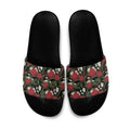 Australia Waratah Flannel Flower Slide Sandals Aussie Native Flowers Seamless Stylized - Aussie Hoodie