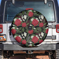 Australia Waratah Flannel Flower Spare Tire Cover Aussie Native Flowers Seamless Stylized - Aussie Hoodie