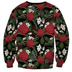 Australia Waratah Flannel Flower Sweatshirt Aussie Native Flowers Seamless Stylized - Aussie Hoodie