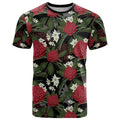Australia Waratah Flannel Flower T Shirt Aussie Native Flowers Seamless Stylized - Aussie Hoodie