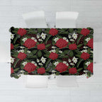 Australia Waratah Flannel Flower Tablecloth Aussie Native Flowers Seamless Stylized - Aussie Hoodie