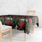 Australia Waratah Flannel Flower Tablecloth Aussie Native Flowers Seamless Stylized - Aussie Hoodie