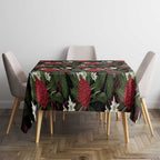 Australia Waratah Flannel Flower Tablecloth Aussie Native Flowers Seamless Stylized - Aussie Hoodie