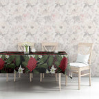 Australia Waratah Flannel Flower Tablecloth Aussie Native Flowers Seamless Stylized - Aussie Hoodie