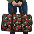Australia Waratah Flannel Flower Travel Bag Aussie Native Flowers Seamless Stylized - Aussie Hoodie