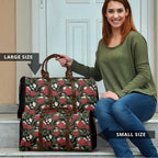 Australia Waratah Flannel Flower Travel Bag Aussie Native Flowers Seamless Stylized - Aussie Hoodie