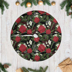 Australia Waratah Flannel Flower Tree Skirt Aussie Native Flowers Seamless Stylized - Aussie Hoodie