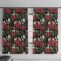Australia Waratah Flannel Flower Window Curtain Aussie Native Flowers Seamless Stylized - Aussie Hoodie