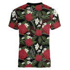 Australia Waratah Flannel Flower Women V-Neck T-Shirt Aussie Native Flowers Seamless Stylized - Aussie Hoodie