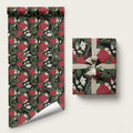 Australia Waratah Flannel Flower Wrapping Paper Aussie Native Flowers Seamless Stylized - Aussie Hoodie