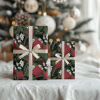 Australia Waratah Flannel Flower Wrapping Paper Aussie Native Flowers Seamless Stylized - Aussie Hoodie