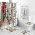 Australia Kookaburra Christmas Bathroom Set Bottlebrush Eucalyptus Blossoms Watercolor - Aussie Hoodie