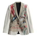 Australia Kookaburra Christmas Blazer Bottlebrush Eucalyptus Blossoms Watercolor - Aussie Hoodie