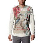 Australia Kookaburra Christmas Button Sweatshirt Bottlebrush Eucalyptus Blossoms Watercolor - Aussie Hoodie