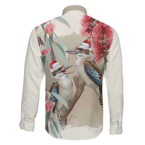 Australia Kookaburra Christmas Family Matching Summer Maxi Dress and Hawaiian Shirt Bottlebrush Eucalyptus Blossoms Watercolor - Aussie Hoodie