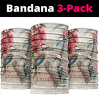 Australia Kookaburra Christmas Neck Gaiter Bottlebrush Eucalyptus Blossoms Watercolor - Aussie Hoodie