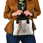 Australia Kookaburra Christmas Shoulder Handbag Bottlebrush Eucalyptus Blossoms Watercolor - Aussie Hoodie