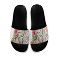 Australia Kookaburra Christmas Slide Sandals Bottlebrush Eucalyptus Blossoms Watercolor - Aussie Hoodie