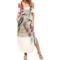 Australia Kookaburra Christmas Summer Maxi Dress Bottlebrush Eucalyptus Blossoms Watercolor - Aussie Hoodie