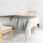 Australia Kookaburra Christmas Tablecloth Bottlebrush Eucalyptus Blossoms Watercolor - Aussie Hoodie