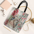 Australia Kookaburra Christmas Tote Bag Bottlebrush Eucalyptus Blossoms Watercolor - Aussie Hoodie