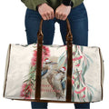 Australia Kookaburra Christmas Travel Bag Bottlebrush Eucalyptus Blossoms Watercolor - Aussie Hoodie