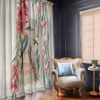 Australia Kookaburra Christmas Window Curtain Bottlebrush Eucalyptus Blossoms Watercolor - Aussie Hoodie
