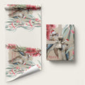 Australia Kookaburra Christmas Wrapping Paper Bottlebrush Eucalyptus Blossoms Watercolor - Aussie Hoodie