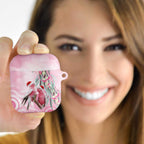 Australia Funny Pink Galah Christmas AirPods Case Aboriginal Eucalyptus Blossoms Watercolor - Aussie Hoodie