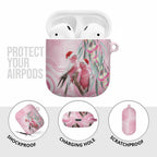 Australia Funny Pink Galah Christmas AirPods Case Aboriginal Eucalyptus Blossoms Watercolor - Aussie Hoodie