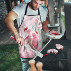 Australia Funny Pink Galah Christmas Apron Aboriginal Eucalyptus Blossoms Watercolor - Aussie Hoodie