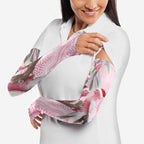 Australia Funny Pink Galah Christmas Arm Sleeves Aboriginal Eucalyptus Blossoms Watercolor - Aussie Hoodie