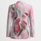 Australia Funny Pink Galah Christmas Blazer Aboriginal Eucalyptus Blossoms Watercolor - Aussie Hoodie