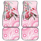 Australia Funny Pink Galah Christmas Car Mats Aboriginal Eucalyptus Blossoms Watercolor - Aussie Hoodie