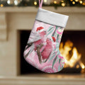 Australia Funny Pink Galah Christmas Stocking Aboriginal Eucalyptus Blossoms Watercolor - Aussie Hoodie