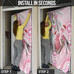 Australia Funny Pink Galah Christmas Door Cover Aboriginal Eucalyptus Blossoms Watercolor - Aussie Hoodie