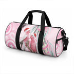 Australia Funny Pink Galah Christmas Duffle Bag Aboriginal Eucalyptus Blossoms Watercolor